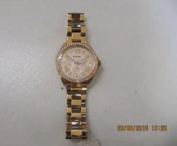 Stylish Fossil Model AM4483 Bronze Tone Watch NewTags Half Price
