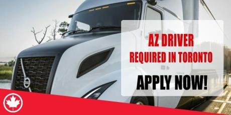AZ DRIVER REQUIRED IN TORONTO