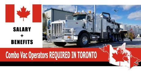 Combo Vac Operators REQUIRED IN TORONTO