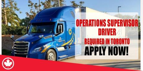 OPERATIONS SUPERVISOR REQUIRED IN TORONTO