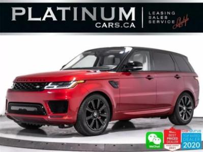 2019 Land Rover Range Rover Sport HST MHEV HYBRID, 395HP, NAV, CAM, PANO, HEATED, BT $95,800+ taxes