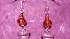 Halloween Gothic beaded Charm Earrings ~Handmade!