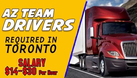 AZ TEAM DRIVERS REQUIRED IN TORONTO