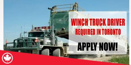 WINCH TRUCK DRIVER REQUIRE IN TORONTO