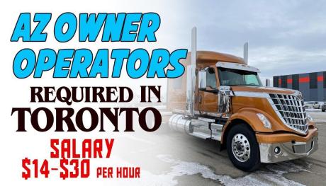 AZ OWNER OPERATORS REQUIRED IN TORONTO