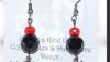 Halloween Gothic beaded Charm Earrings ~Handmade!