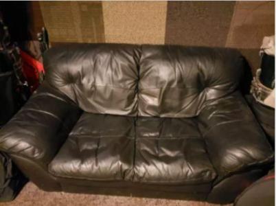 Free couch (leather, 2 seater)