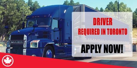 DRIVER REQUIRED IN TORONTO