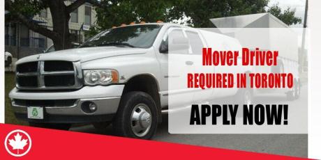 Mover Driver REQUIRED IN TORONTO
