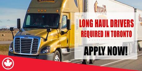 LONG HAUL DRIVERS REQUIRED IN TORONTO