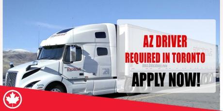AZ DRIVER REQUIRED IN TORONTO