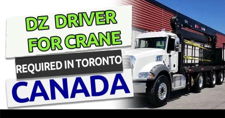 Hiring manual transmission DZ Driver for crane/boom truck $25/HR