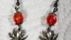 Halloween Gothic beaded Charm Earrings ~Handmade!