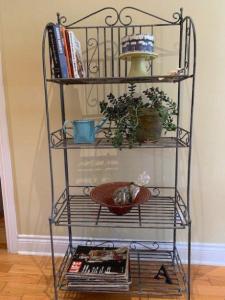 Bakers Rack (wrought iron shelf)