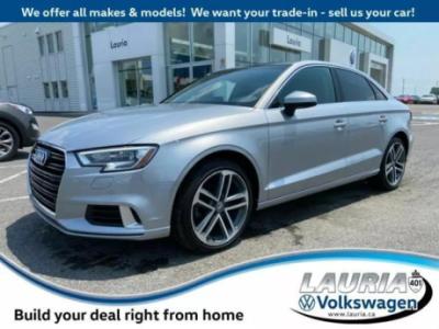 2018 Audi A3 Sedan Progressiv Quattro - LOW KMS $29,775+ taxes
