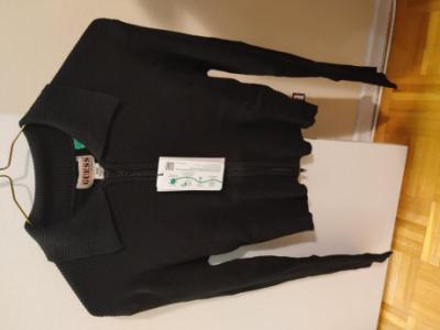 Women's Guess Go Lyla Black Cropped Sweater, medium, brand new