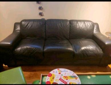 Leather Sofa and Loveseat