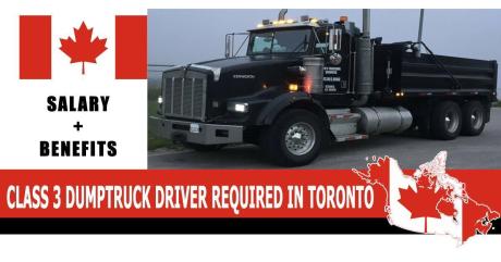 CLASS 3 DUMPTRUCK DRIVER REQUIRED IN TORONTO