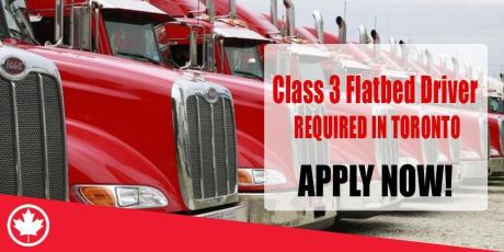 Class 3 Flatbed Driver REQUIRED IN TORONTO