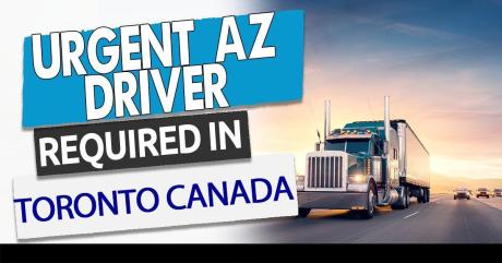 Urgent-AZ Driver Needed-Toronto-Montreal