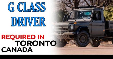 Hiring immediately! G class driver