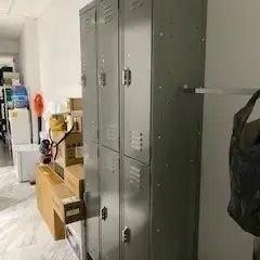 ULINE DOUBLE TIER LOCKERS - 3 WIDE,ASSEMBLED, 36" WIDE, 12" DEEP