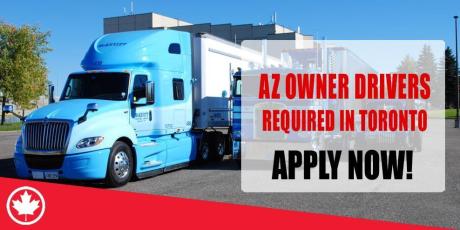AZ OWNER DRIVERS REQUIRED IN TORONTO