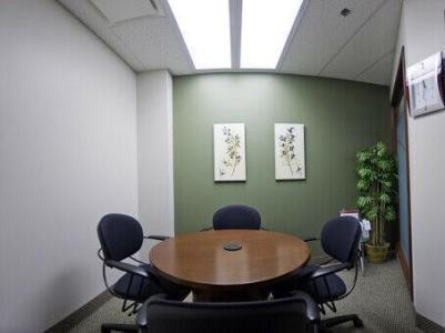 Work your way in a private office for three.
