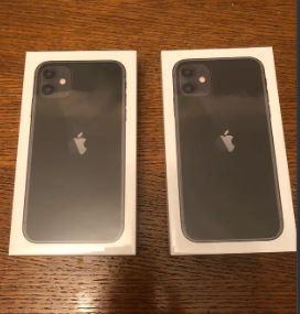 TWO BNIB IPHONE 11 64GB BLACK UNLOCKED