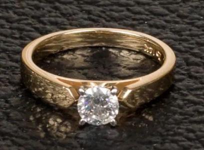 ½ Carat Diamond Solitaire Engagement Ring