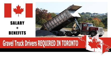 Gravel Truck Drivers REQUIRE IN TORONTO-CANADA