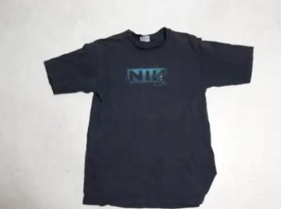 Vintage 1997 Nine Inch Nails T-Shirt - Green NIN Logo