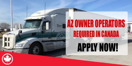 AZ OWNER OPERATORS REQUIRE IN CANADA