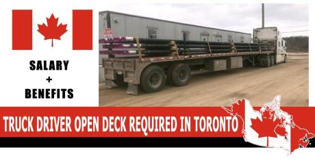 TRUCK DRIVER OPEN DECK REQUIRED IN TORONTO