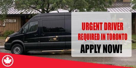 URGENT DRIVER REQUIRED IN TORONTO