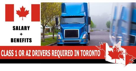 URGENT CLASS 1 (AZ) DRIVERS REQUIRED IN TORONTO-CANADA