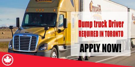 Dump truck Driver REQUIRED IN TORONTO