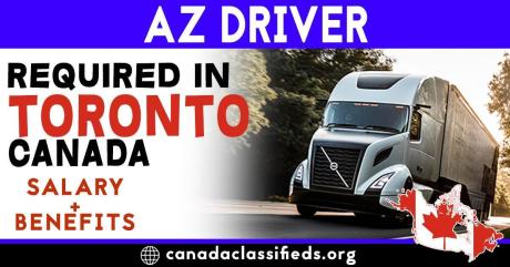 AZ DRIVER REQUIRED IN TORONTO