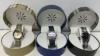 ISAAC MIZRAHI LIVE! PLAID BAND WATCH WITH GIFT BOX- 3 COLORS-mnx