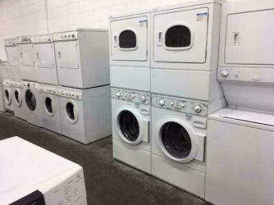 STACKABLE WASHER DRYER COMMERCIAL WASHER + DRYER PAIR-1 YEAR WARRANTY