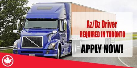 Az-Dz Driver REQUIRED IN TORONTO