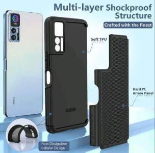 [Cases] TCL 30 5G or TCL 20S with 9H Glass Protector