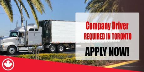 URGENT Company Driver REQUIRED IN TORONTO
