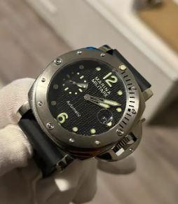 Marina miltare custom build watch -rubber strap