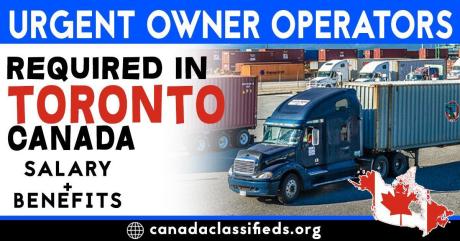URGENT OWNER OPERATORS REQUIRED IN TORONTO