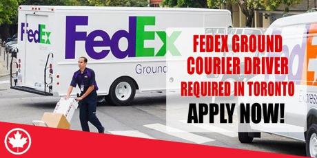 FEDEX GROUND COURIER DRIVER REQUIRED IN TORONTO
