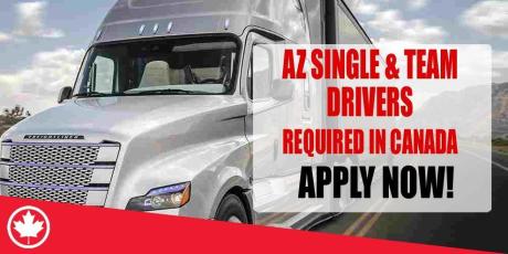 AZ SINGLE & TEAM DRIVERS REQUIRED IN TORONTO