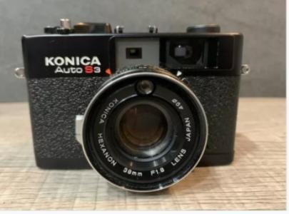 Vintage KONICA S3 Rangefinder 35mm Film Camera with Case + Cap