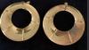 Large Green & Gold Pierced Earrings -Great Gift
