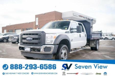 2014 Ford F-550 Chassis XLT DIESEL/12 FT DUMP TRUCK in White $47,997.00+ taxes